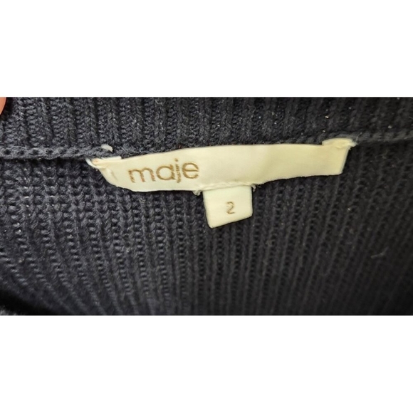 Maje Meridien Chain-Trim Cardigan Size 2 - Picture 9 of 16